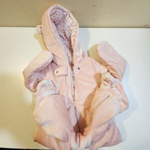 Just one you by Carter's baby's one piece cozy winter  jumpsuit size 6M